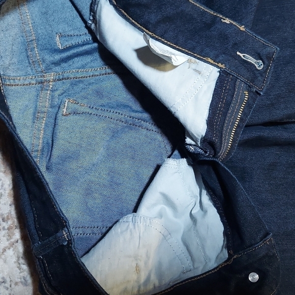 Lee Riders Navy Blue Denim Capri Jeans Size 4M - Picture 7 of 14